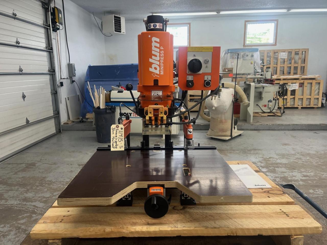 Drilling and inserting components machine